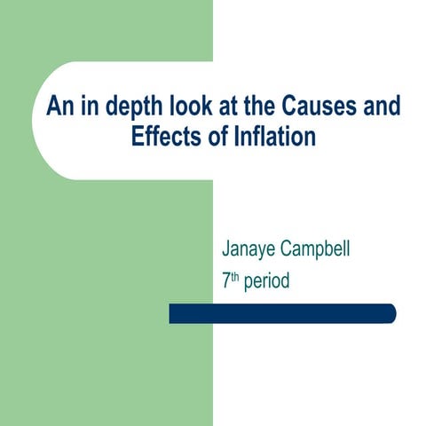 Causes and effects of inflation