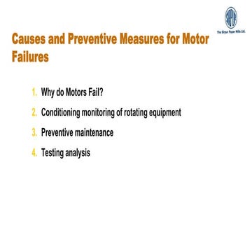 Motor Current Signature Analysis | PPTX