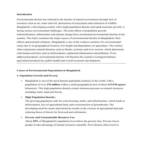 Causes for Environmental degration.docx greg erd ergfe sdgfes gers | DOCX