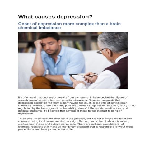 Causes of depression
