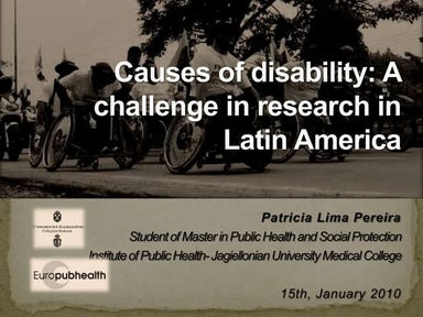 Causes of Disability
