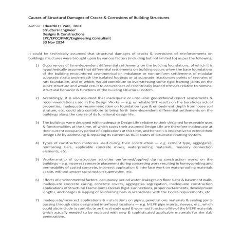 CAUSES OF STRUCTURAL CRACKS & CORROSIONS ON RCC BUILDING STRUCTURES.pdf