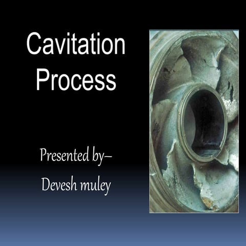 Cavatation process basic principal