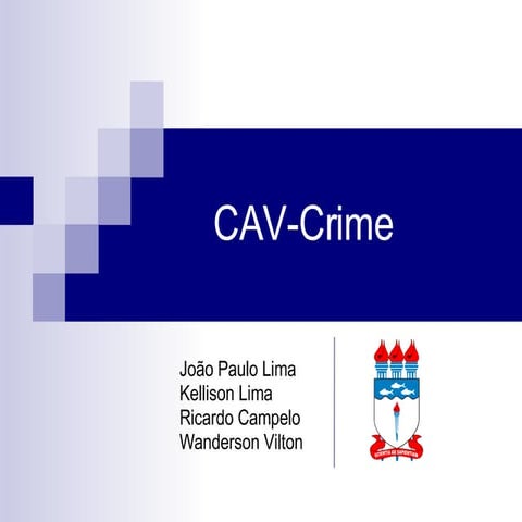 Cav Crime - Um olhar Transdisciplinar