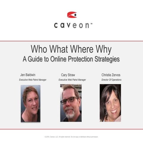 Caveon Webinar Series -  A Guide to Online Protection Strategies - March 28, ...