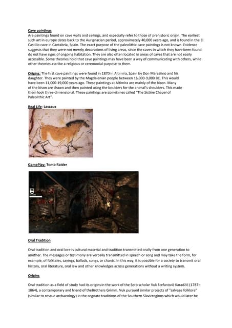 Cave paintings