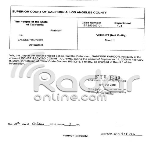 CA Verdicts - incomplete (partial consensus on TWO  COUNTS)