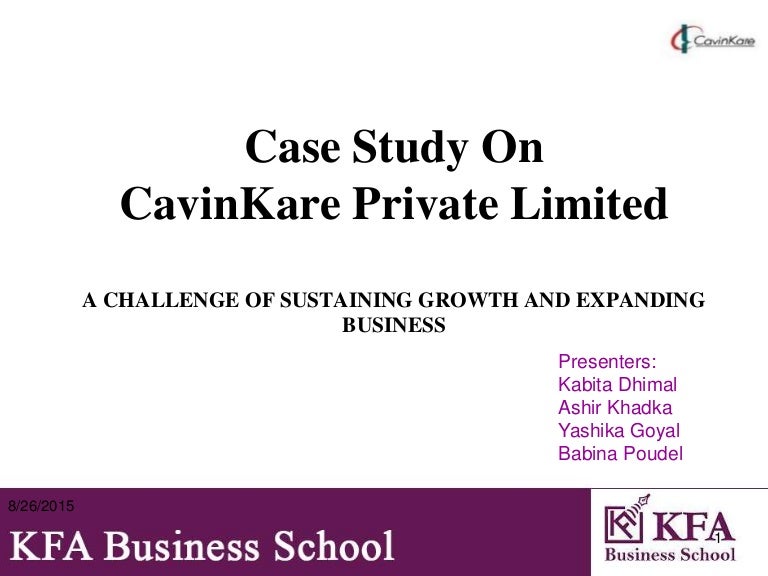 Cavinkare case study solution picture
