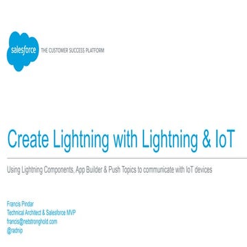 Create Lightning with Lightning & IoT