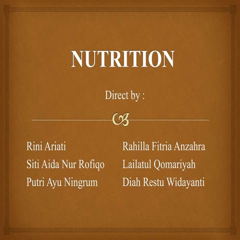 Nutrition