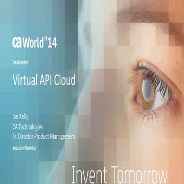 Virtual API Cloud - CA World Launch 