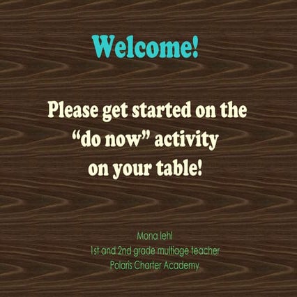 CAWP- Technology in the Primary Classroom