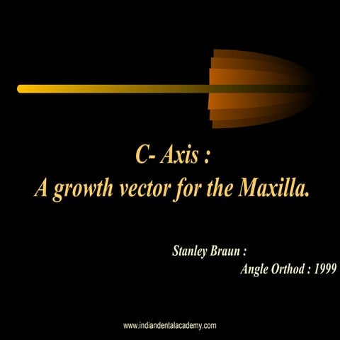 C axis; a growth vector for maxilla