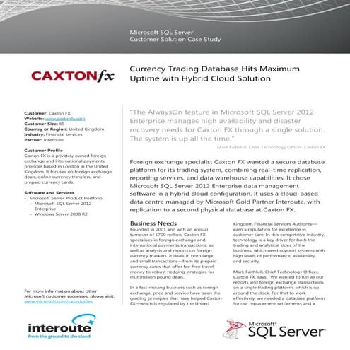 Hybrid Cloud Case Study (Interoute)