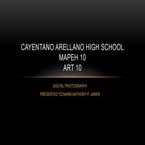 Cayentano arellano-high-school