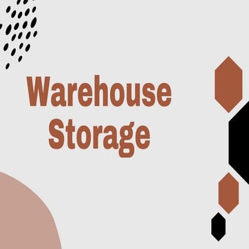 Warehouse Storage Systems | PDF