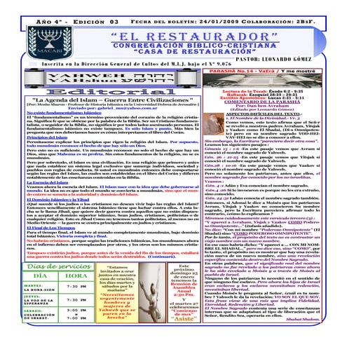 El Restaurador 03 - Año 4 - Asamblea Local