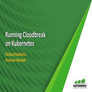 Running Cloudbreak on Kubernetes