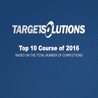 Top 10 Courses of 2016