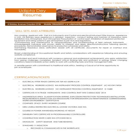 Commissioning Technician