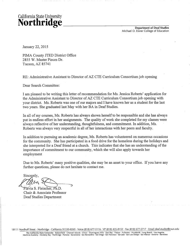 csun letter of recommendation under fontanacountryinn com csun letter of recommendation