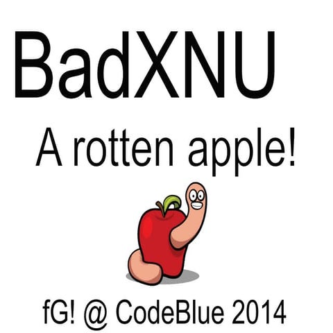 CODE BLUE 2014 : BadXNU、イケてないリンゴ！ by ペドロ・ベラサ PEDRO VILAÇA