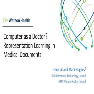 Representation Learning in Medical Documents