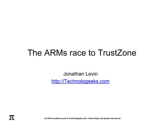 [CB16] The ARMs race for kernel protection by Jonathan Levin