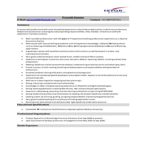Prasanth Namama_Resume