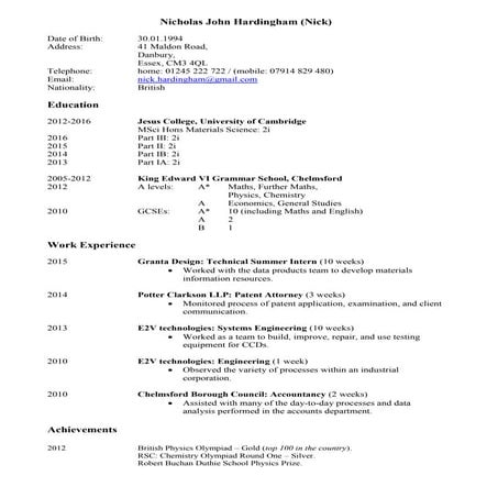 Nick_Hardingham_CV | PDF