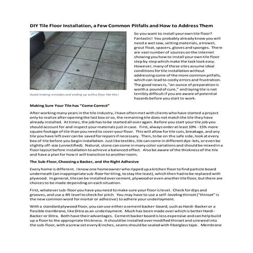 DIY Tile Floor Installation2