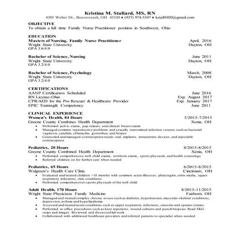 KristinaStallardResume