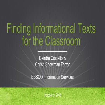 Informational text | PPTX