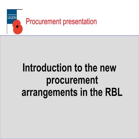 Procurement Presentation rbl