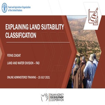 The Land suitability mapping classification | PDF
