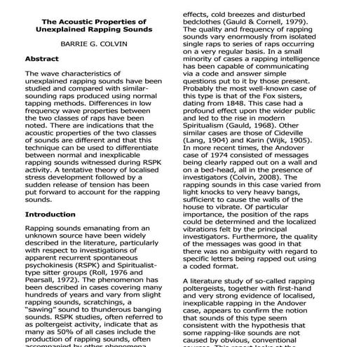 Acoustic Analysis of Raps