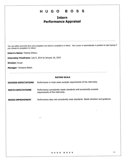 Perfomance Appraisal