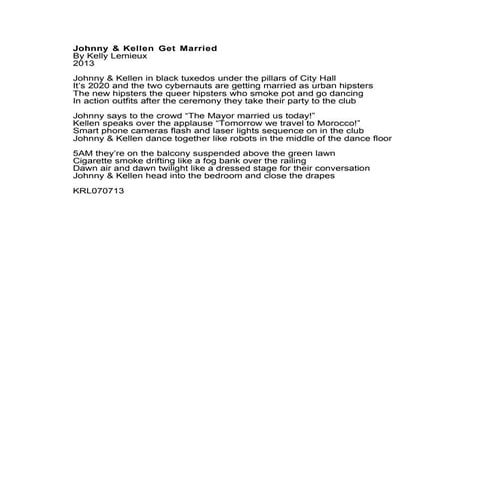 Johnny & Kellen Get Married