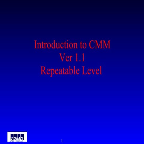 Cba   Ipi   Cmm Intro   Session 2   Level 2
