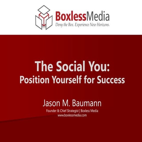 Chicago Bar Association Presentation: The Social You - Position Yourself for ...