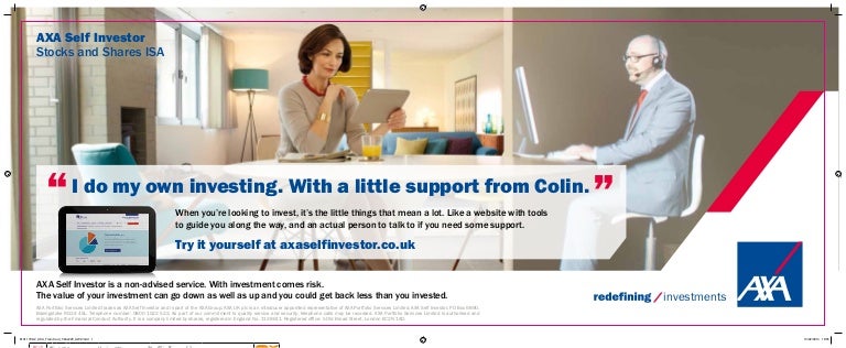 Axa Self Investor Advertising 2014