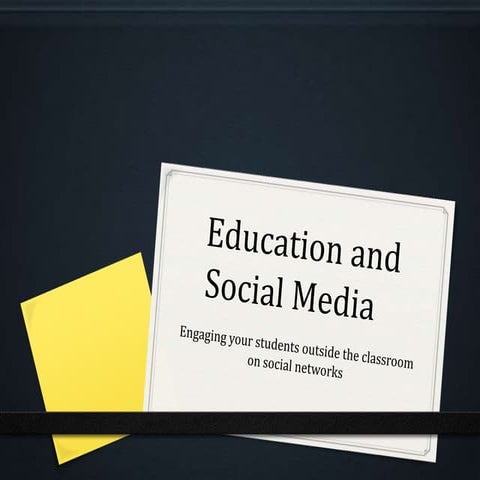Engaging Students outside the Classroom with Social Media