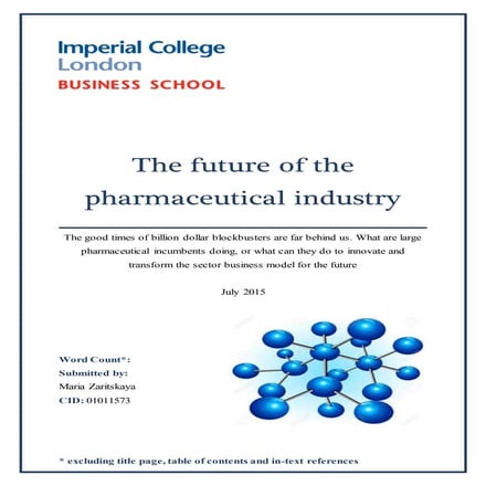 The future of the pharma industry 11.07