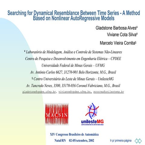 Searching for Dynamical Resemblance Between Time Series: A Method Based on No...