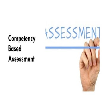Competence Based assessment notes presentation | PPTX