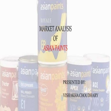 Market analysis : Asian Paints 