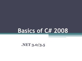 C# Cheat Sheet | PDF