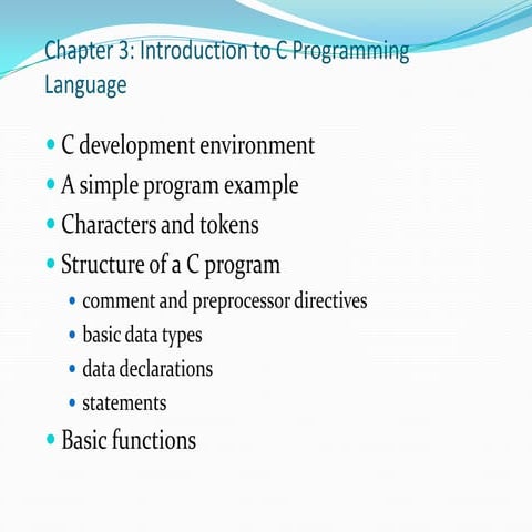 Basic structure of c programming