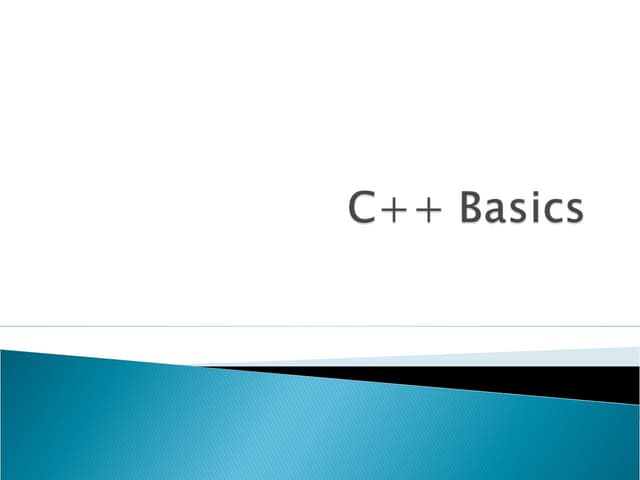 C++ basics