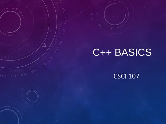 C++basics